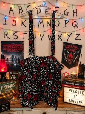 Her Universe Stranger Things Hellfire Club Suspender Skirt Plus Size
